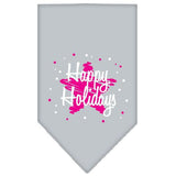 Scribble Happy Holidays Screen Print Bandana