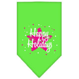 Scribble Happy Holidays Screen Print Bandana