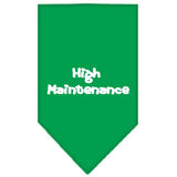 High Maintenance Screen Print Bandana