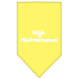 High Maintenance Screen Print Bandana