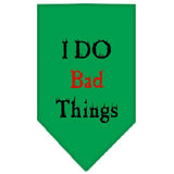 I Do Bad Things Screen Print Bandana