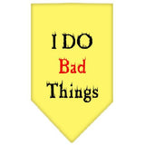 I Do Bad Things Screen Print Bandana