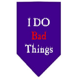 I Do Bad Things Screen Print Bandana