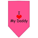 I Heart My Daddy Screen Print Bandana