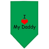 I Heart My Daddy Screen Print Bandana