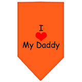 I Heart My Daddy Screen Print Bandana