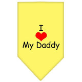 I Heart My Daddy Screen Print Bandana