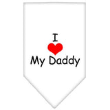 I Heart My Daddy Screen Print Bandana