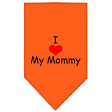 I Heart My Mommy Screen Print Bandana