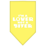 I'm A Lover Not A Biter Screen Print Bandana