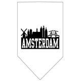 Amsterdam Skyline Screen Print Bandana