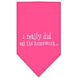 I Really Did Eat The Homework Screen Print Bandana