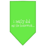 I Really Did Eat The Homework Screen Print Bandana