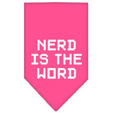 Nerd Is The Word Screen Print Bandana