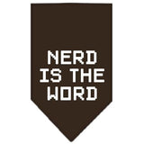 Nerd Is The Word Screen Print Bandana