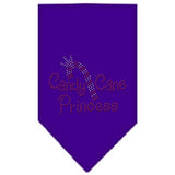 Candy Cane Princess Rhinestone Bandana