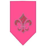 Christmas Fleur De Lis Rhinestone Bandana