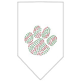 Christmas Paw Rhinestone Bandana