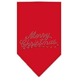 Merry Christmas Rhinestone Bandana