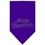 Merry Christmas Rhinestone Bandana