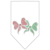 Christmas Bows Rhinestone Bandana