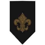 Fleur De Lis Gold Rhinestone Bandana