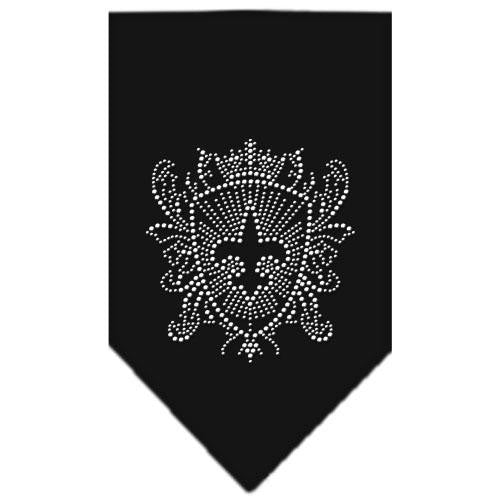 Fleur De Lis Shield Rhinestone Bandana