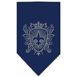 Fleur De Lis Shield Rhinestone Bandana