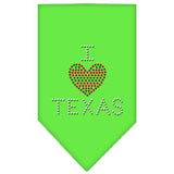 I Heart Texas Rhinestone Bandana