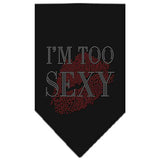 I'm Too Sexy Rhinestone Bandana