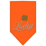 Lucky Script Rhinestone Bandana