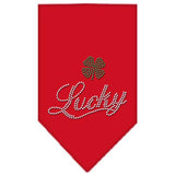 Lucky Script Rhinestone Bandana