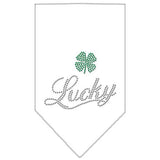 Lucky Script Rhinestone Bandana