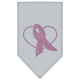 Pink Ribbon Rhinestone Bandana