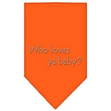 Who Loves Ya Baby Rhinestone Bandana