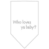 Who Loves Ya Baby Rhinestone Bandana