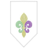 Mardi Gras Fleur De Lis Rhinestone Bandana