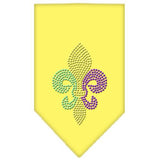 Mardi Gras Fleur De Lis Rhinestone Bandana