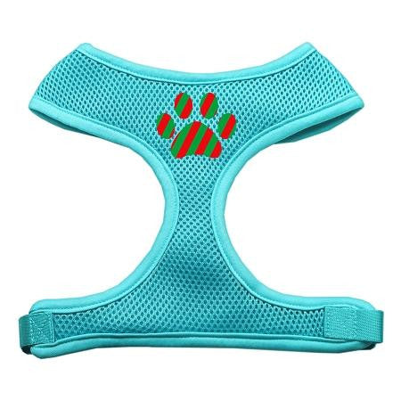 Christmas Paw Screen Print Soft Mesh Harness