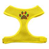 Christmas Paw Screen Print Soft Mesh Harness