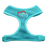 Double Heart Design Soft Mesh Harnesses