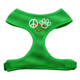 Peace, Love, Paw Design Soft Mesh Harnesses