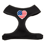 Heart Flag Usa Screen Print Soft Mesh Harness