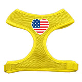 Heart Flag Usa Screen Print Soft Mesh Harness