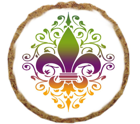 Mardi Gras Fleur De Lis Dog Treat